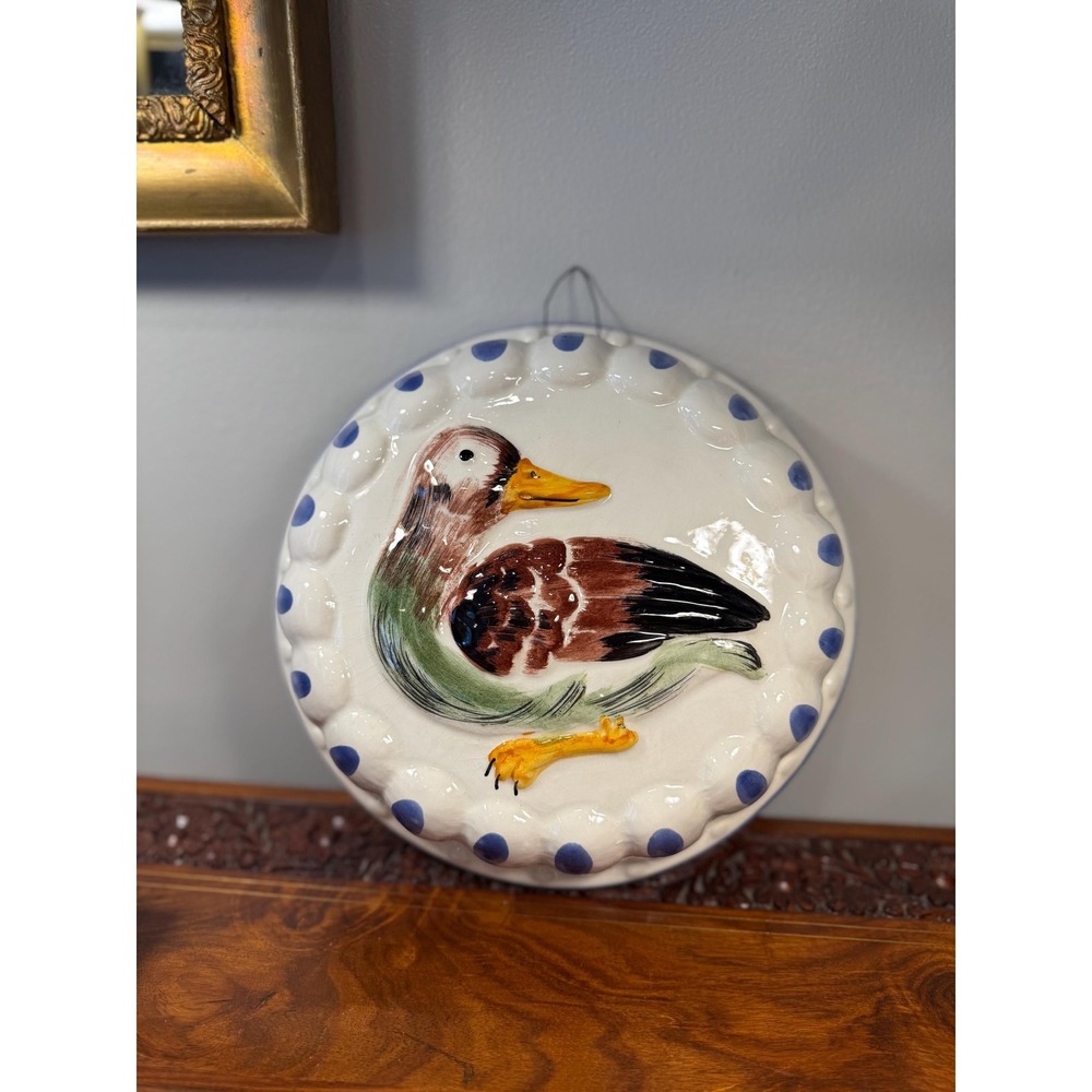 Vintage Italian Mallard Duck‎ Wall Plaque